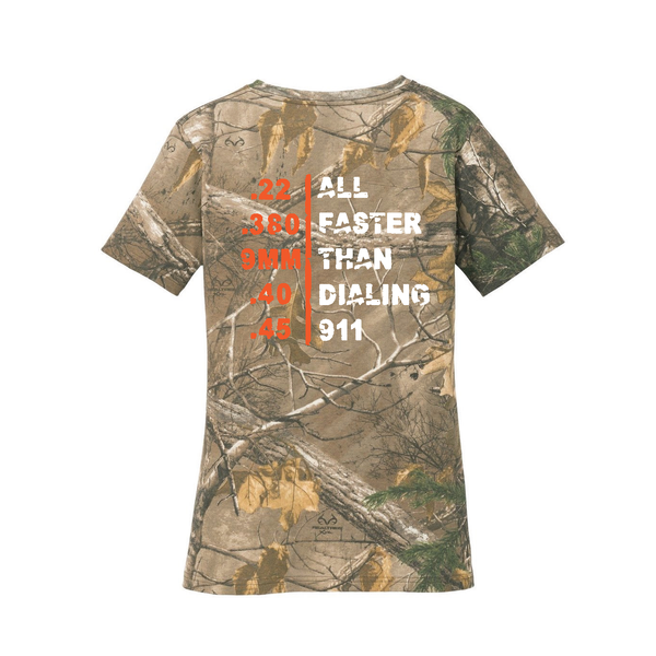 All Faster Than Dialing 911 Gun Shirt