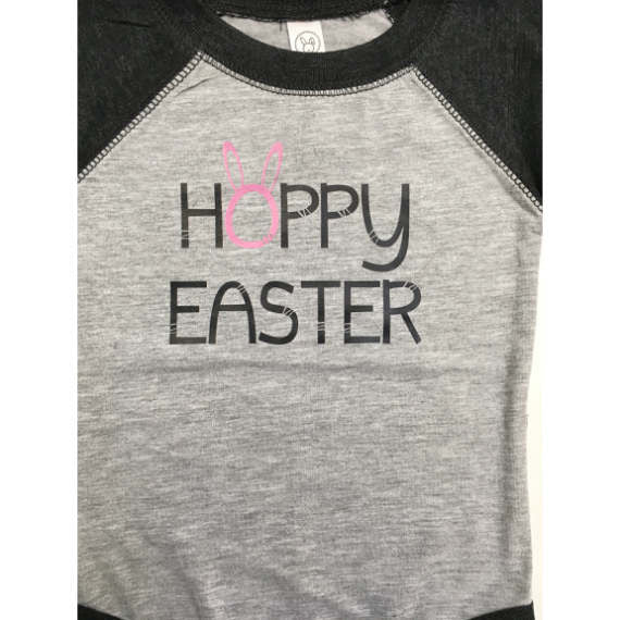 Hoppy Easter Infant Baseball Baby Bodysuit