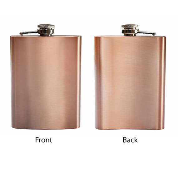 The Alibi Room Copper Flask Drinking Flask Grooms Party Favor Drink ware Groom Gifts Bottle Container Hip Flask
