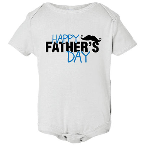 Happy Father's Day Mustache Solid Baby Bodysuit/ Infant Bodysuit celebrate Dad / Happy Father's Day/ Best Dad Ever/Gifts for him
