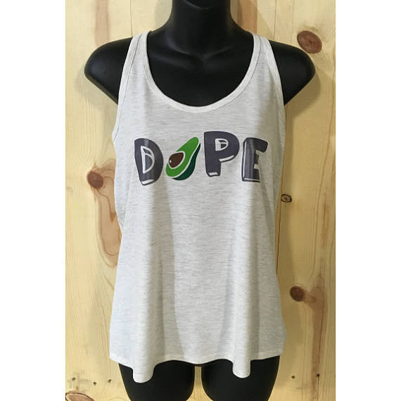 Dope Avocado T Back Women's Tank Top / Fruit Tank / Ladies Summer Top / Dope AF