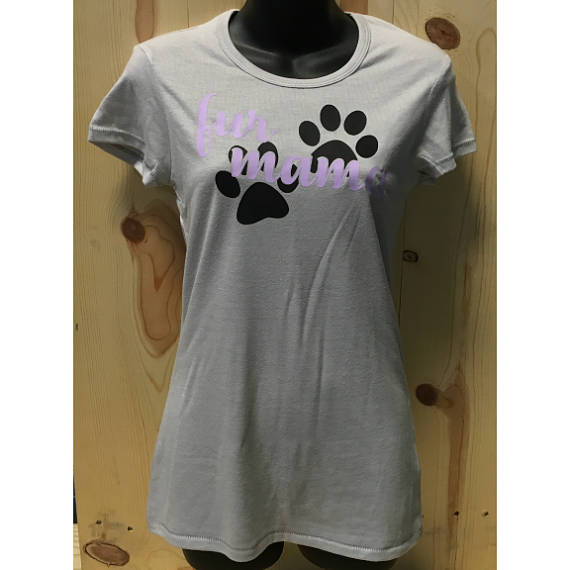 Fur Mama Women's Vintage T-Shirt / Animal Lovers I love my dog Tee