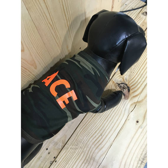 Custom Dog Name Camouflage T-Shirt