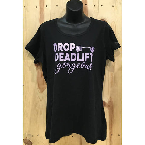 Drop Deadlift Gorgeous Ladies Tri-Blend Performance Scoop Tee