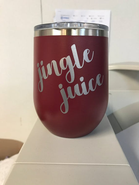 Jingle Juice 12oz. Vacuum Insulated Stemless Wine Tumbler