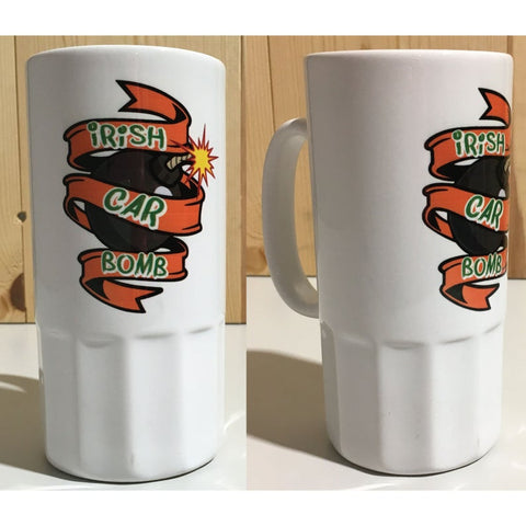 Irish Car Bomb Sublimation Ceramic 16oz Beer Stein Drink Ware St. Patrick's Day Beer Glass St. Patty's Day