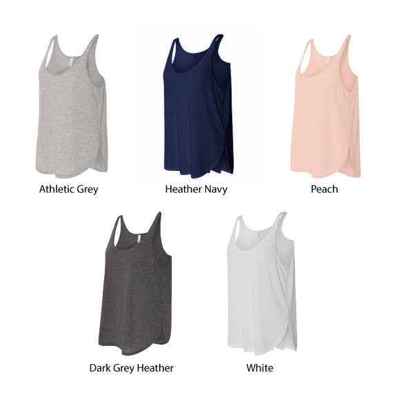 Great Lakes - Michigan, Erie, Superior, Huron, Ontario Women's Flowy Side Slit Tank Top/ Upper Peninsula/ Camping Tank/ Michigan Love