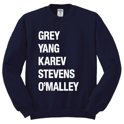 Grey Yang Karev Stevens O'Malley Crewneck (More Colors)